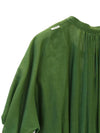 Women's green puff sleeve long dress green 92210722 00 - S MAX MARA - BALAAN 5