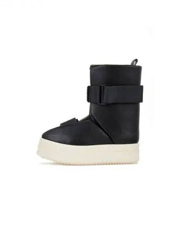 WOMEN Low Splint Leather Sneakers Black 271868 - RICK OWENS - BALAAN 1