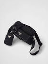 Re-Nylon Saffiano Leather Shoulder Bag Black - PRADA - BALAAN 6