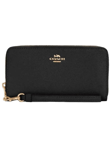 Crossgrain Zipper Around Wallet C3441 IMBLK - COACH - BALAAN 1