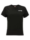 Boke Flower Classic Cotton Short Sleeve T-Shirt Black - KENZO - BALAAN 2