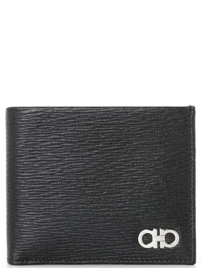 Gancini Half Wallet Black - SALVATORE FERRAGAMO - BALAAN 2