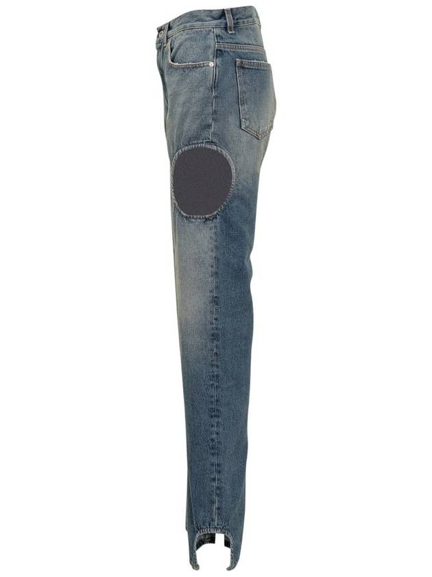 Meteor Cut-Out Straight Jeans Blue - OFF WHITE - BALAAN 4