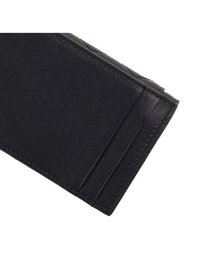 Gaby Flap Quilted Leather Card Wallet Black - SAINT LAURENT - BALAAN 8