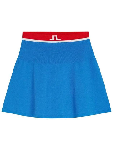 SS Women s Golf Frida Knit Skirt Blue - J.LINDEBERG - BALAAN 1