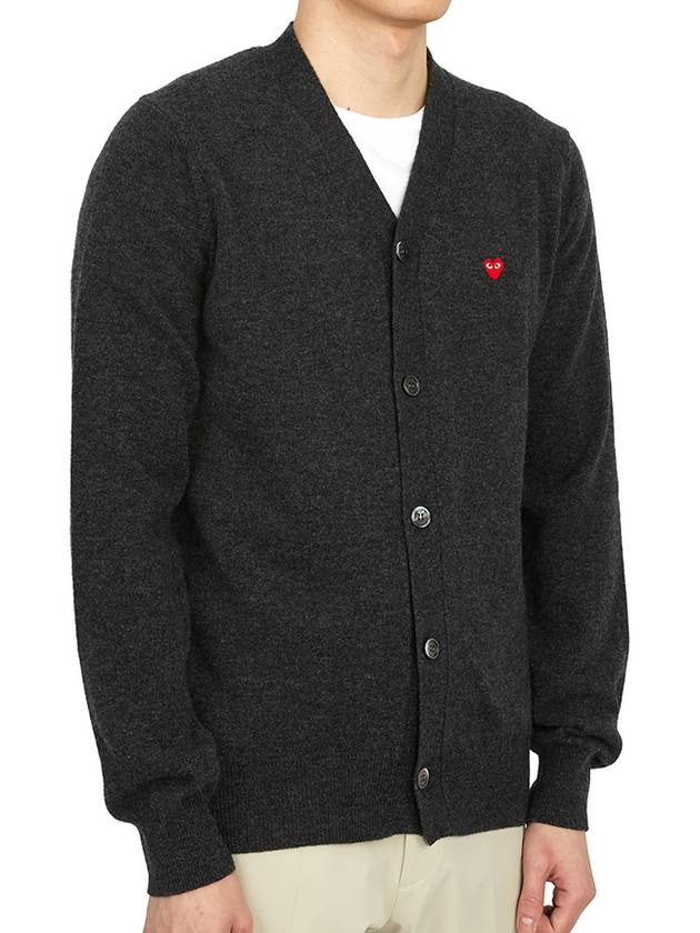 Mini Heart Men's Cardigan AZ N080 051 2 - COMME DES GARCONS - BALAAN 4