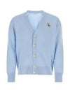 Dressed Fox Patch Chillex Cardigan Blue - MAISON KITSUNE - BALAAN 2