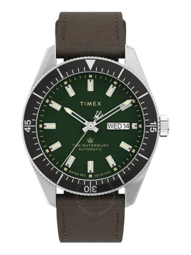 Timex Waterbury Automatic Green Dial Men's Watch TW2V24700 - TIMEX - BALAAN 1