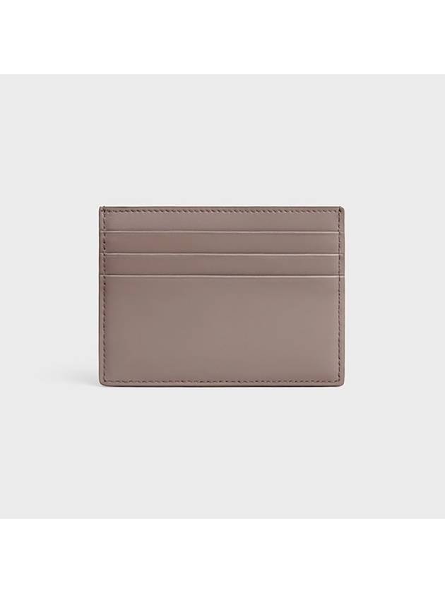 Triomphe Shiny Calfskin Card Wallet Pebble - CELINE - BALAAN 4