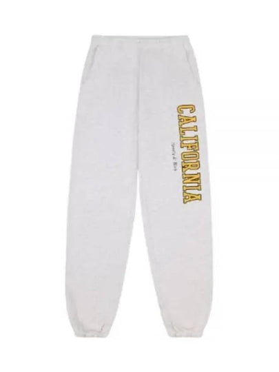 California Logo Print Track Pants Heather Grey - SPORTY & RICH - BALAAN 2