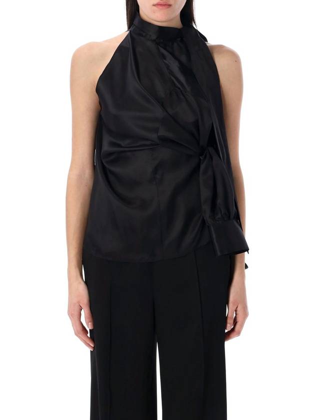 Mm6 Maison Margiela Twist Bow Shirt - MAISON MARGIELA - BALAAN 4