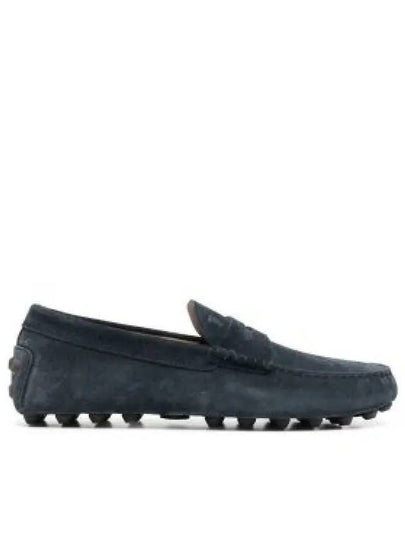 Gomino Double T Suede Driving Shoes Navy - TOD'S - BALAAN 2