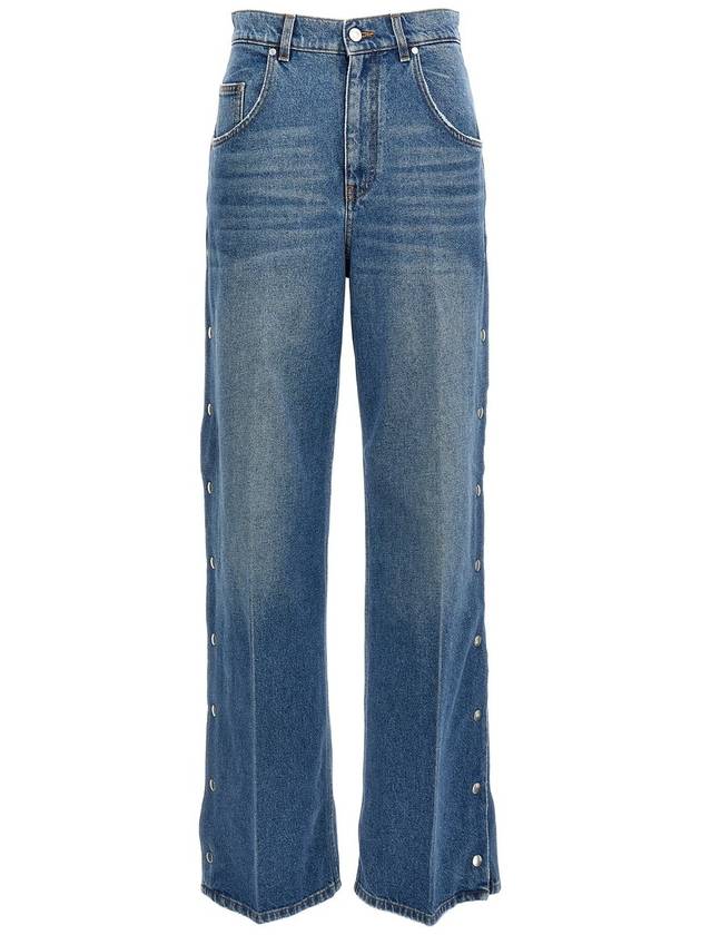 snap wide jeans blue - STELLA MCCARTNEY - BALAAN 2