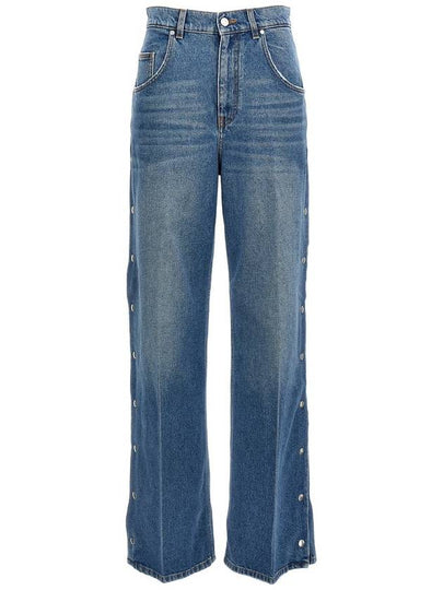 snap wide jeans blue - STELLA MCCARTNEY - BALAAN 2