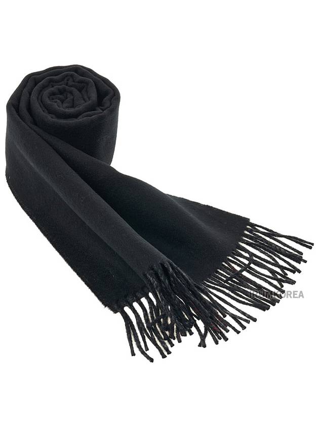 Check Reversible Cashmere Scarf Charcoal Black - BURBERRY - BALAAN 2