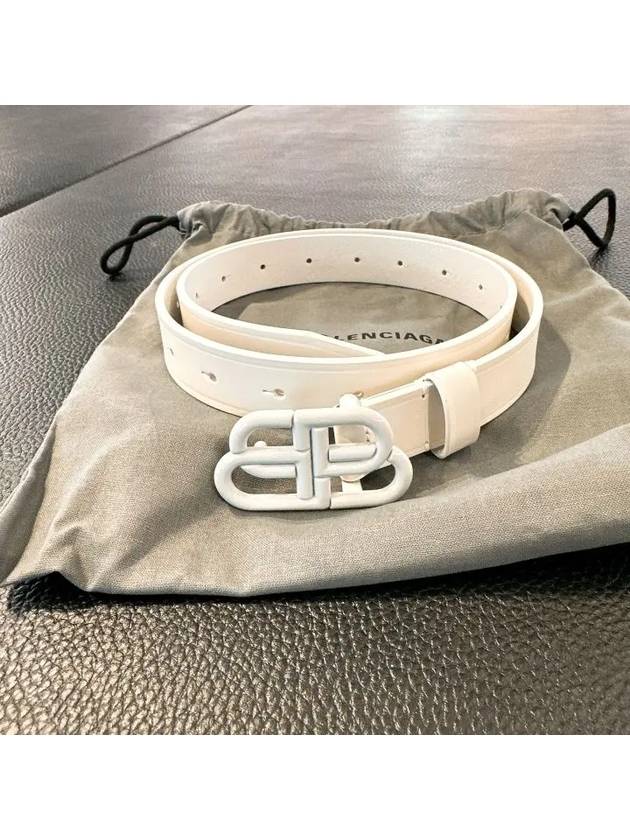 Women s White Calf Leather BB Belt 581690 10K1V 9000 - BALENCIAGA - BALAAN 2