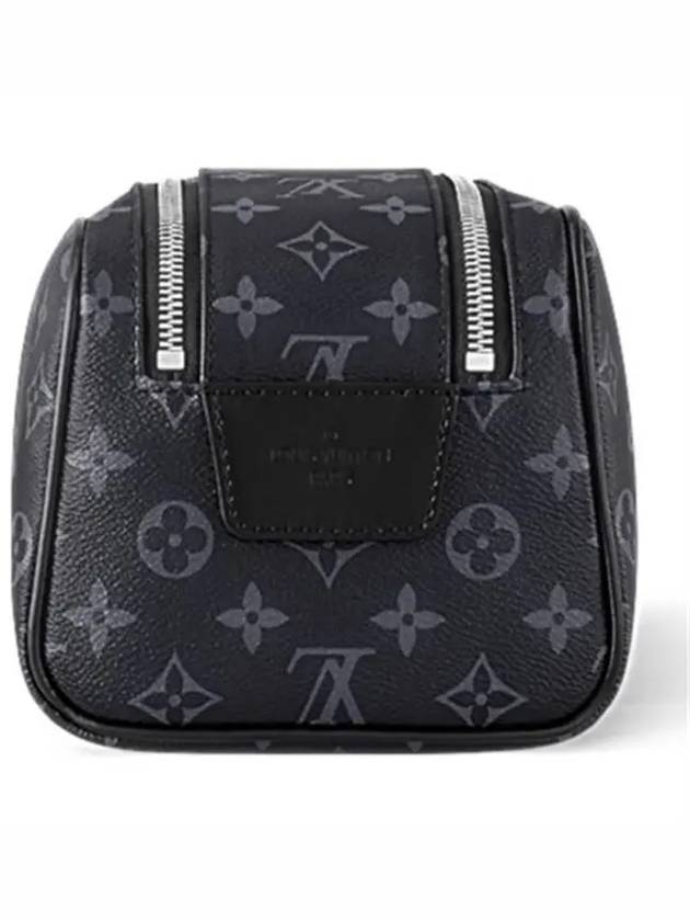 Dopp Kit Toilet Monogram Eclipse Pouch Bag Black - LOUIS VUITTON - BALAAN 7