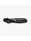 Intrecciato Double Leather Bracelet Black - BOTTEGA VENETA - BALAAN 4