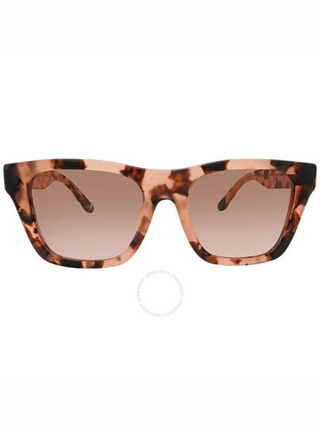 Tory Burch Rose Brown Gradient Rectangular Ladies Sunglasses TY7181U 172611 52 - TORY BURCH - BALAAN 1