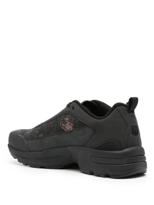 Grime Low Top Sneakers Black - STONE ISLAND - BALAAN 4