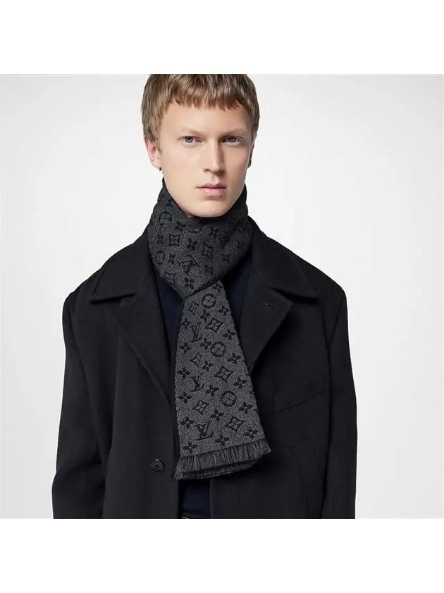 Monogram Classic Scarf Charcoal Grey - LOUIS VUITTON - BALAAN 4