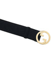 Blondie Wide Belt Black - GUCCI - BALAAN 7