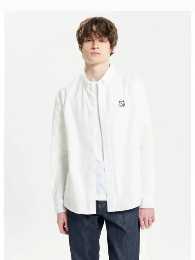 Men s Contour Foxhead Casual Shirt Blouse Southern White Domestic Product - MAISON KITSUNE - BALAAN 1