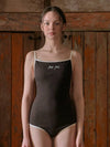 Fairy tale knit one piece swimsuit Brown - MADIN - BALAAN 4