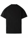 Logo Print Short Sleeve T-Shirt Black - STONE ISLAND - BALAAN 3