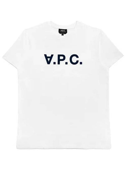 Men's VPC Logo Short Sleeve T-Shirt White - A.P.C. - BALAAN 2