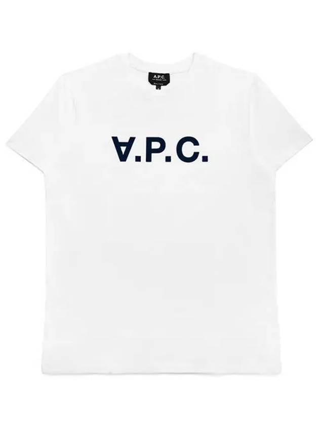 Men's VPC Logo Short Sleeve T-Shirt White - A.P.C. - BALAAN 3