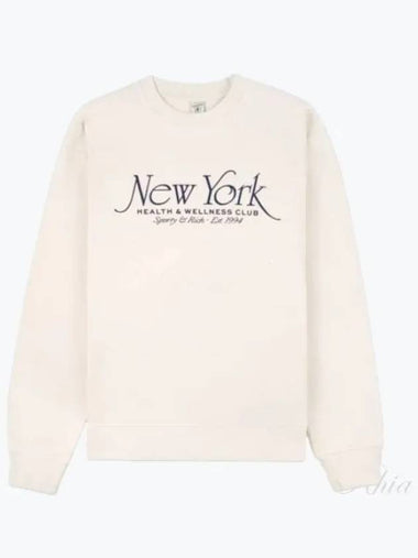 NY 94 Crew Neck Cream Navy WS067S409NC Sweatshirt - SPORTY & RICH - BALAAN 1