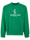 Racquet Club Crew Neck Sweatshirt Green - SPORTY & RICH - BALAAN 3