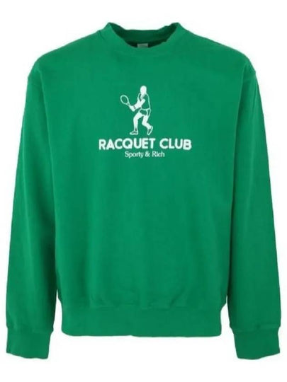 Racquet Club Crew Neck Sweatshirt Green - SPORTY & RICH - BALAAN 2