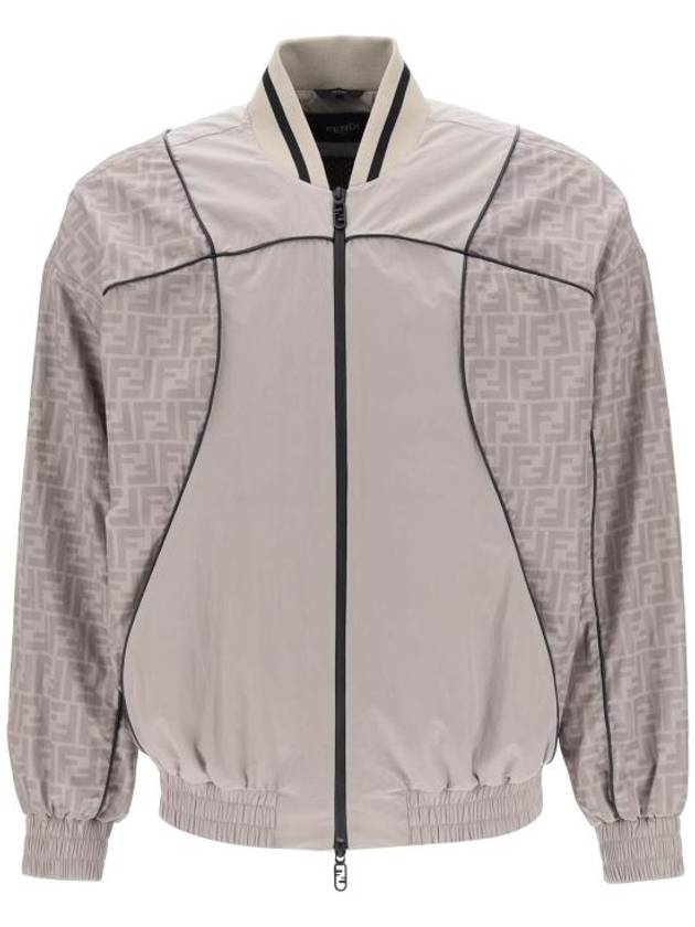 FF Nylon Bomber Jacket Beige - FENDI - BALAAN 2