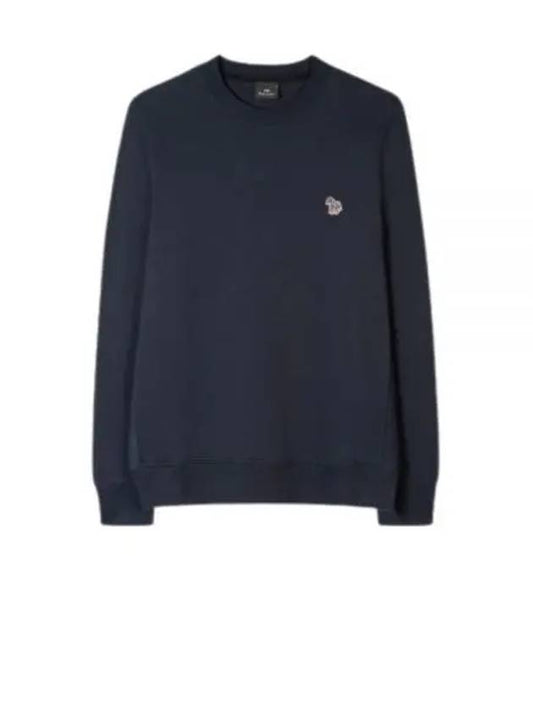 Zebra Patch Organic Cotton Sweatshirt Navy - PAUL SMITH - BALAAN 2