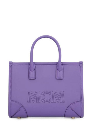 Munchen Mini Tote Bag Purple - MCM - BALAAN 1