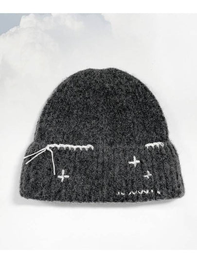 hand stitched beanie charcoal - RUBATI - BALAAN 2