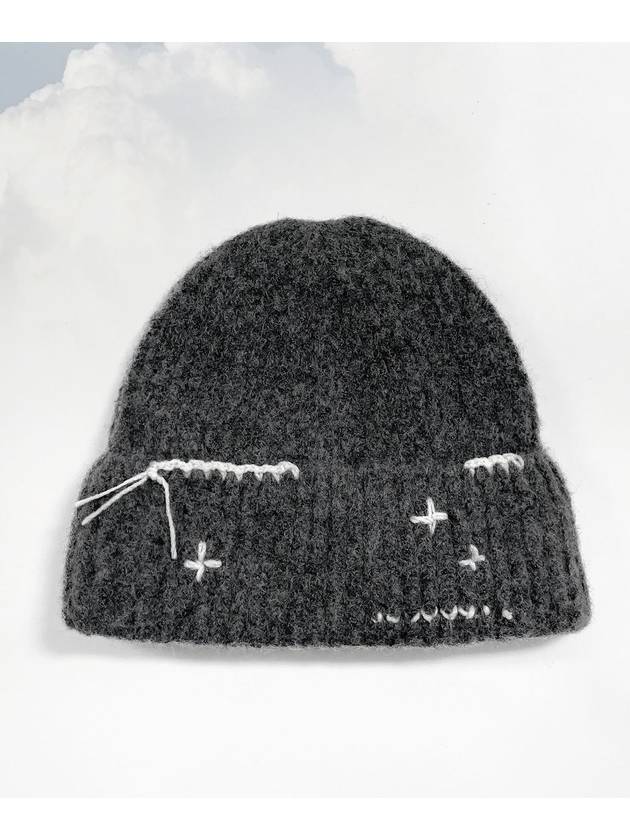 hand stitched beanie charcoal - RUBATI - BALAAN 1