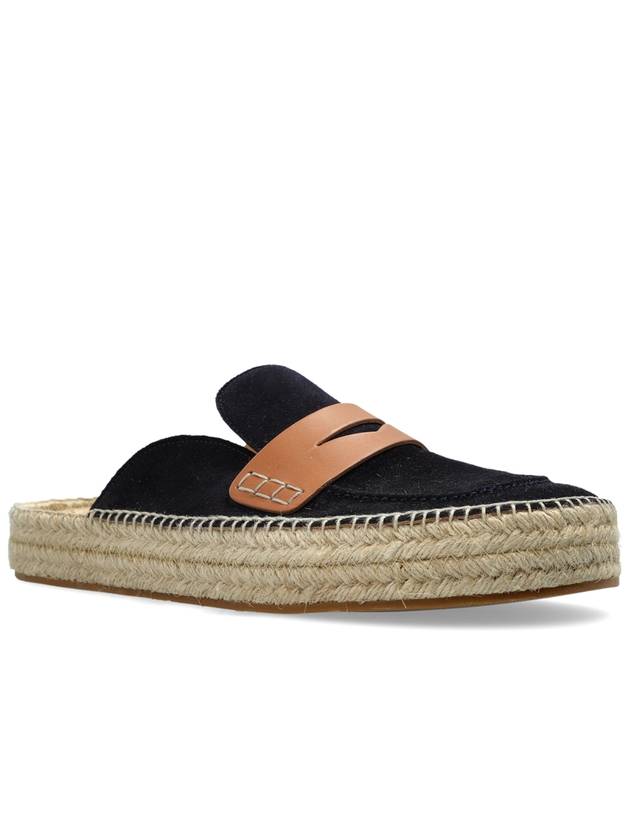 JW Anderson Suede Slides, Men's, Navy Blue - JW ANDERSON - BALAAN 4