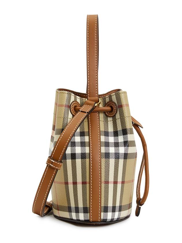 Check Bucket Bag Beige - BURBERRY - BALAAN 3