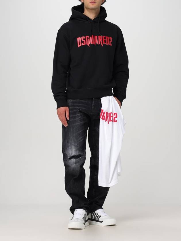 Denim Straight Jeans Black - DSQUARED2 - BALAAN 3