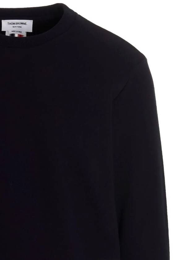 Center Back Stripe Crewneck Sweatshirt Navy - THOM BROWNE - BALAAN 4