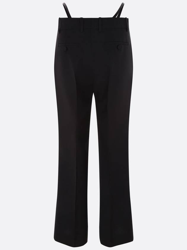 Wool Mohair Straight Pants Black - GUCCI - BALAAN 3