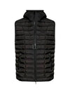 W Temple Light Nylon Hooded Padding Vest Black - DIESEL - BALAAN 2