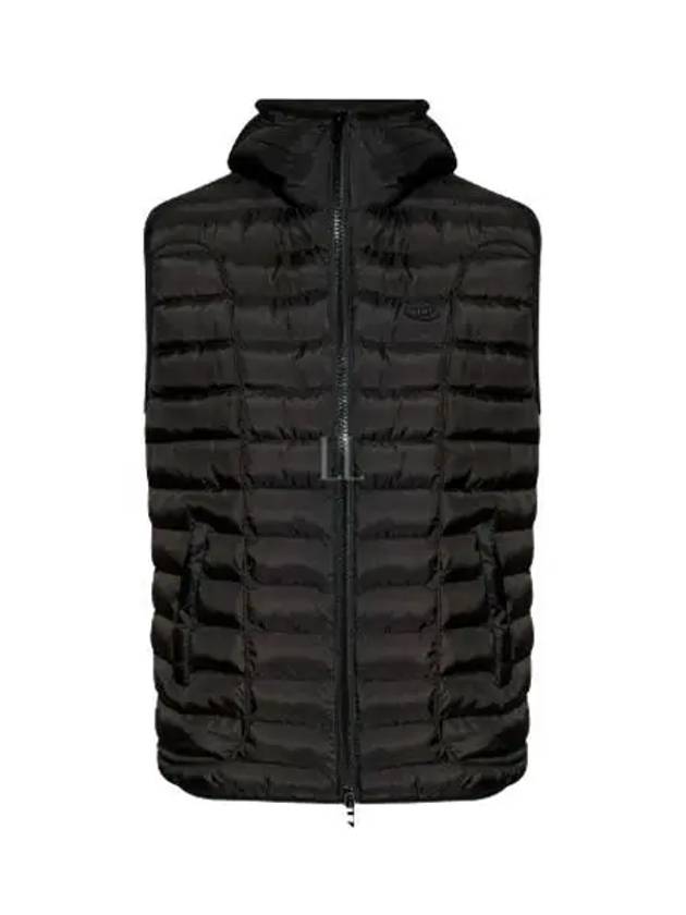 W Temple Light Nylon Hooded Padding Vest Black - DIESEL - BALAAN 2