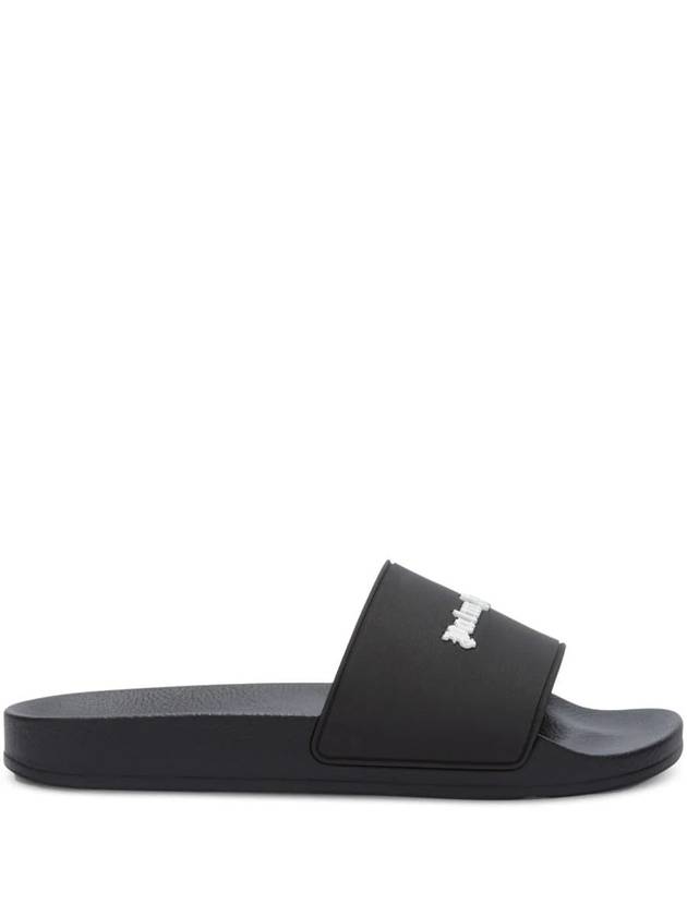 Palm Angels Slide Sandals With Embossed Logo - PALM ANGELS - BALAAN 1