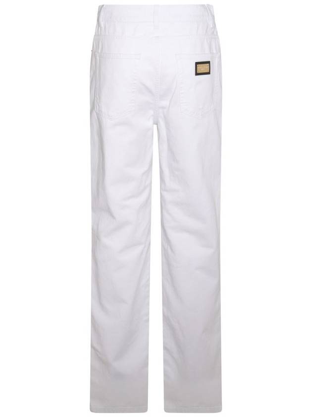 Denim Straight Pants FTCGNDG8JQ3 S9001 WHITE - DOLCE&GABBANA - BALAAN 5