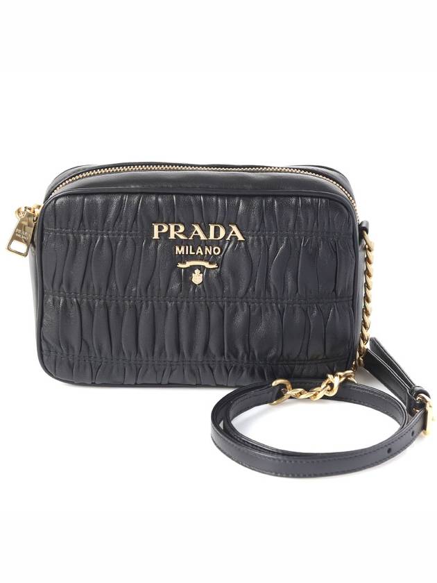 Nappa Goffre Cross Bag Black - PRADA - BALAAN 2