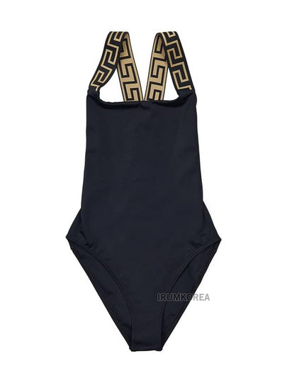 Greca Border One Piece Swimsuit Black - VERSACE - BALAAN 2